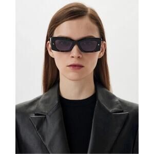 Alexander McQueen Spike Stud Rectangular AM0426S Sunglasses